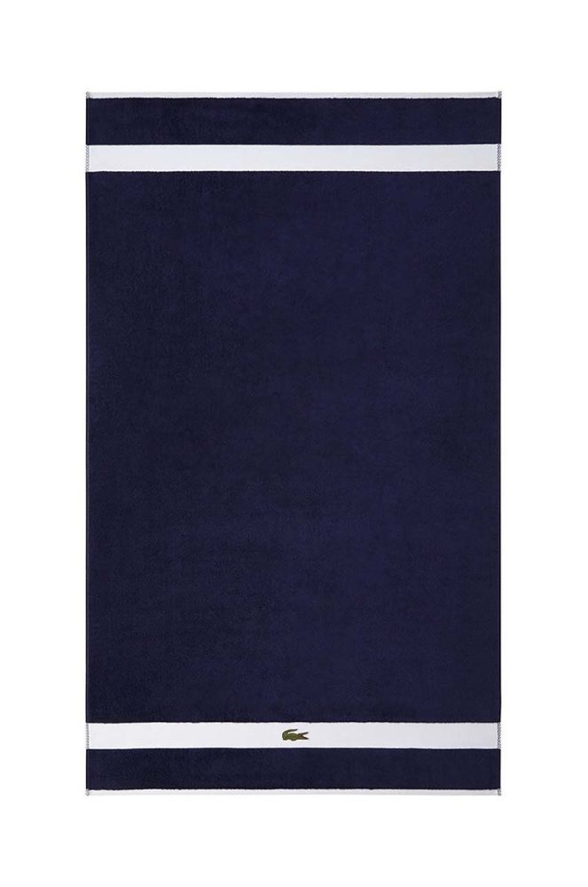 Бавовняний рушник Lacoste колір блакитний (2950663)