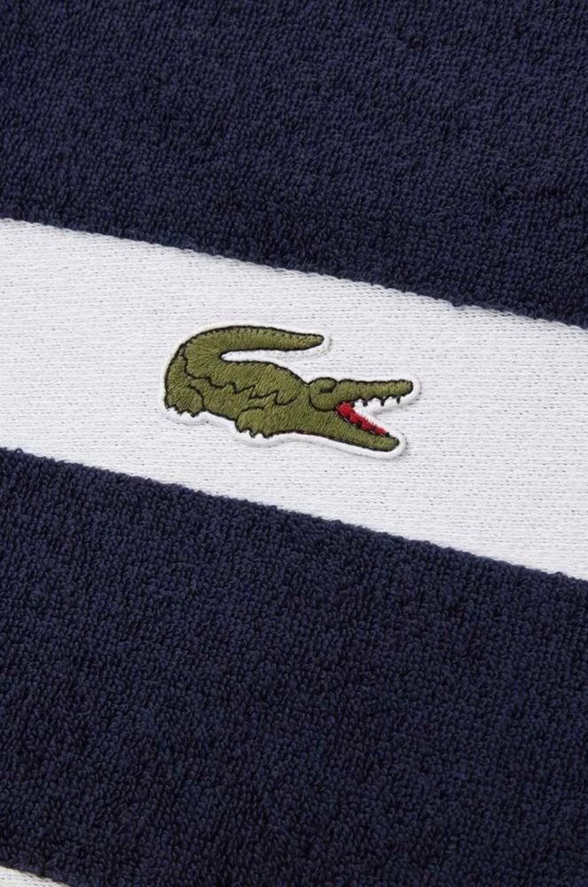 Бавовняний рушник Lacoste колір блакитний (2950663) фото 3