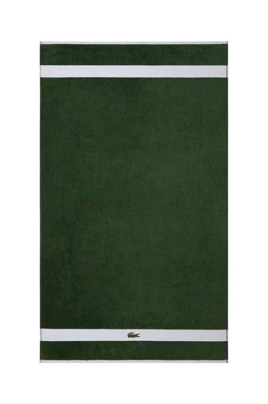 Бавовняний рушник Lacoste колір зелений (2950670)