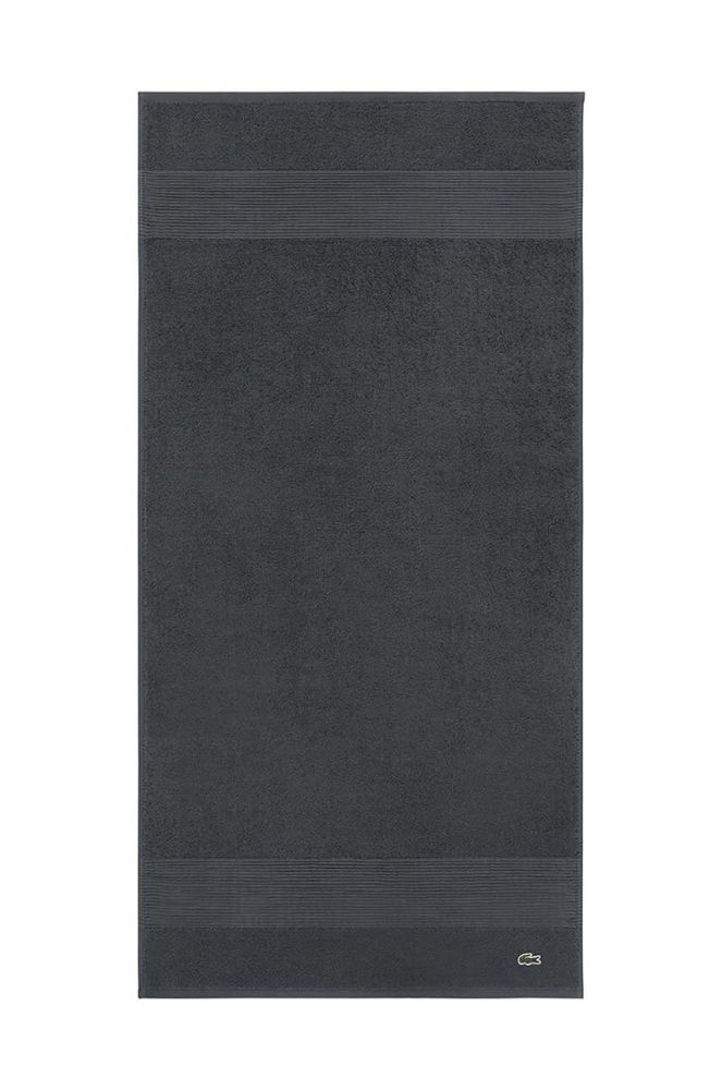 Середній бавовняний рушник Lacoste 100 x 150 cm колір сірий