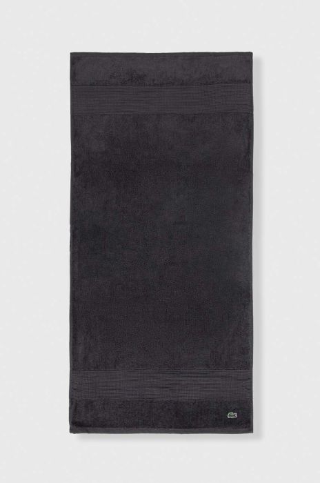 Маленький бавовняний рушник Lacoste 50 x 100 cm колір сірий
