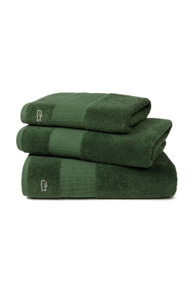 Маленький бавовняний рушник Lacoste 40 x 60 cm колір зелений (2950665) фото 2