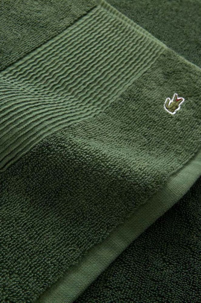 Маленький бавовняний рушник Lacoste 40 x 60 cm колір зелений (2950665) фото 6