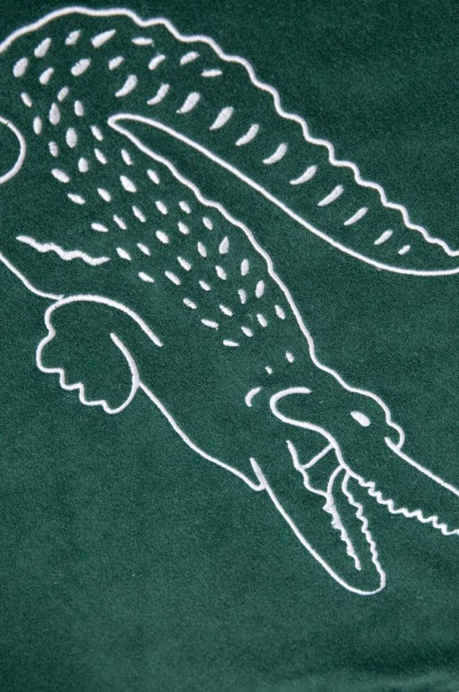 Бавовняна наволочка Lacoste колір зелений (2950676) фото 3