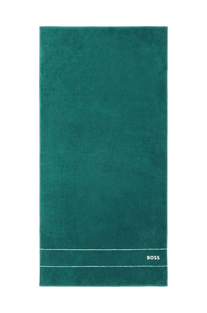 Середній бавовняний рушник BOSS 70 x 140 cm колір зелений (2950692)