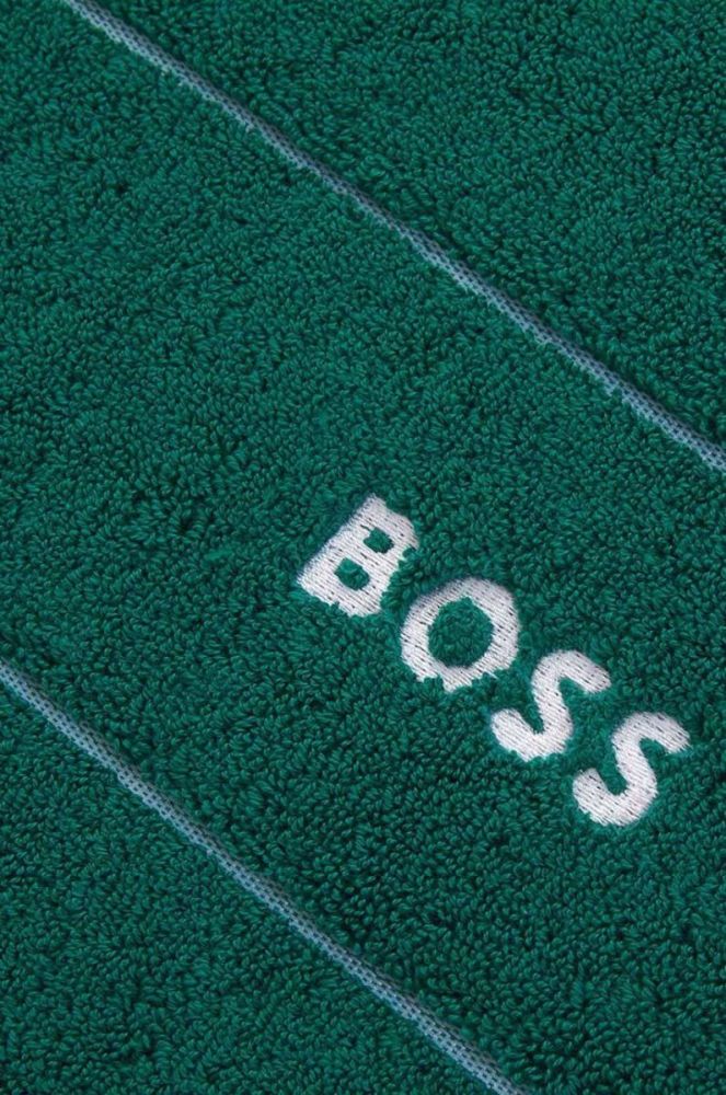 Великий бавовняний рушник BOSS 100 x 150 cm колір зелений (2950693) фото 3