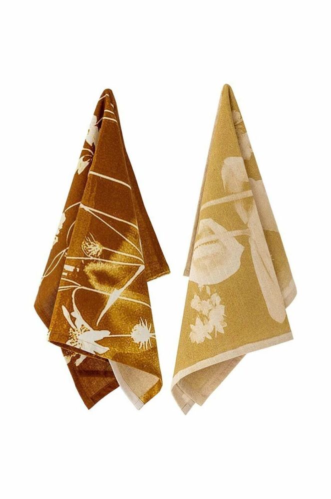 Набір кухонних рушників Bloomingville 2-pack колір жовтий фото 2