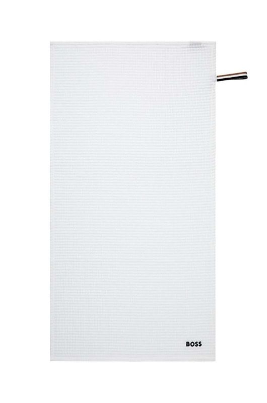 Середній бавовняний рушник Hugo Boss Waffle Handtowel 50 x 100 cm колір білий