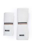 Середній бавовняний рушник Hugo Boss Waffle Handtowel 50 x 100 cm колір білий