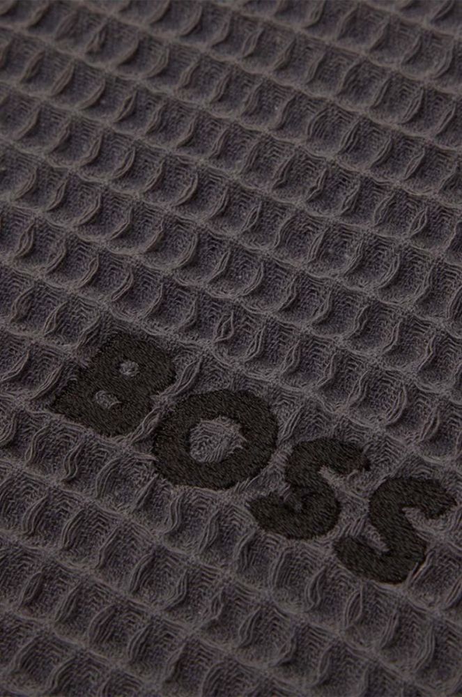 Бавовняний рушник Hugo Boss Waffle Handtowel 50 x 100 cm колір блакитний фото 2