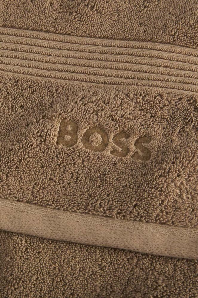 Маленький бавовняний рушник Hugo Boss Guest Towel Loft колір жовтий фото 2