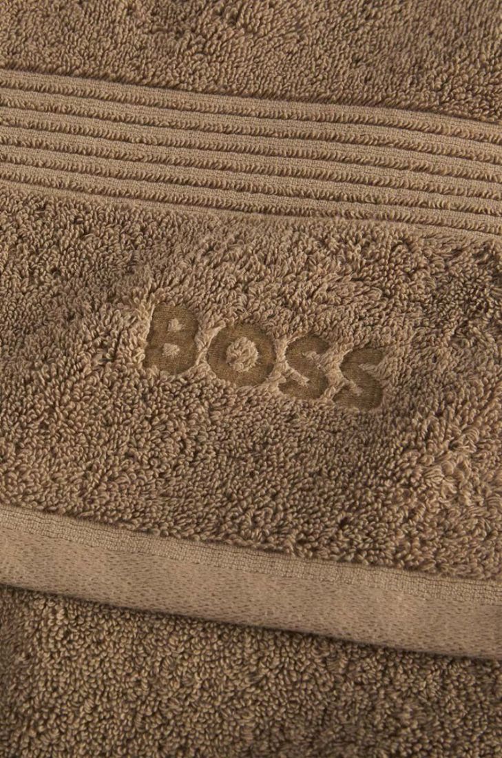 Маленький бавовняний рушник Hugo Boss Guest Towel Loft колір жовтий