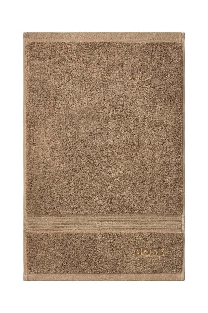 Маленький бавовняний рушник Hugo Boss Handtowel Loft 50 x 100 cm колір жовтий