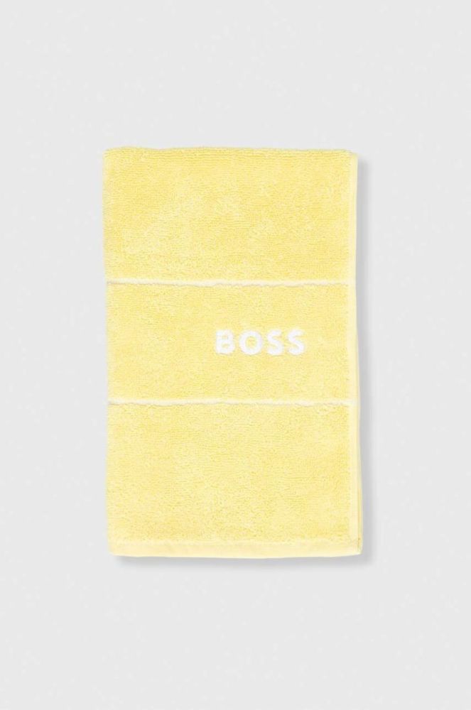 Маленький бавовняний рушник BOSS 40 x 60 cm колір жовтий (3530616) фото 2