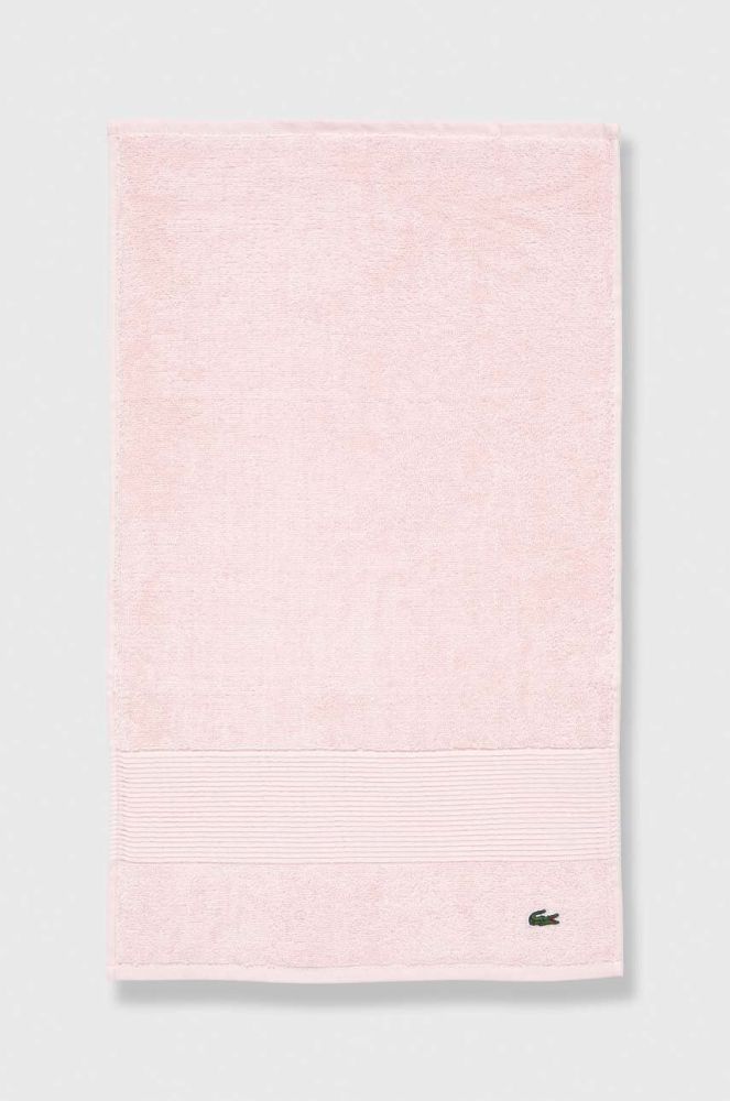 Бавовняний рушник Lacoste 40 x 60 cm колір рожевий