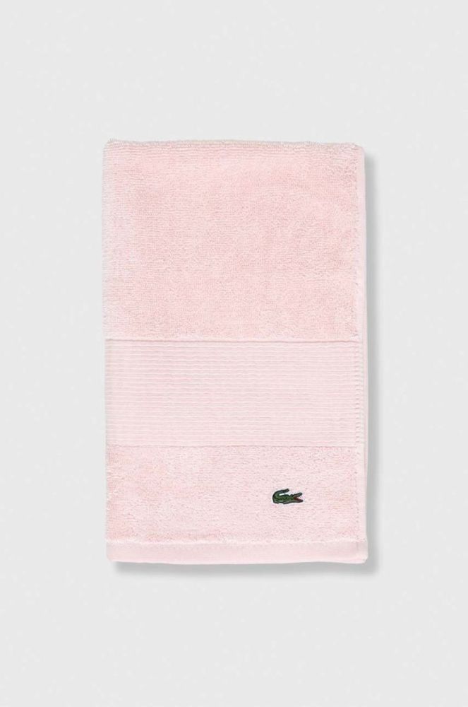 Бавовняний рушник Lacoste 40 x 60 cm колір рожевий фото 2