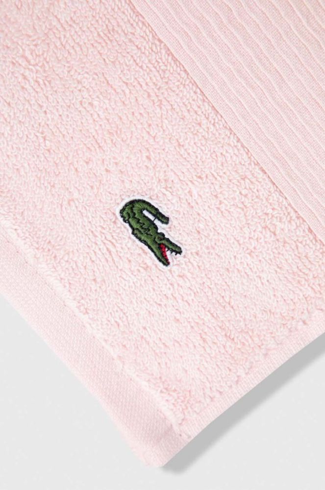 Бавовняний рушник Lacoste 40 x 60 cm колір рожевий фото 3