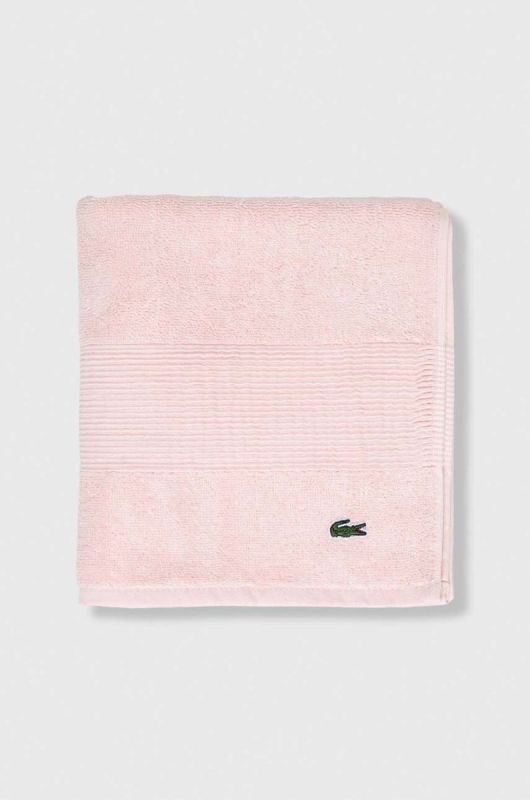 Бавовняний рушник Lacoste 50 x 100 cm колір рожевий фото 2