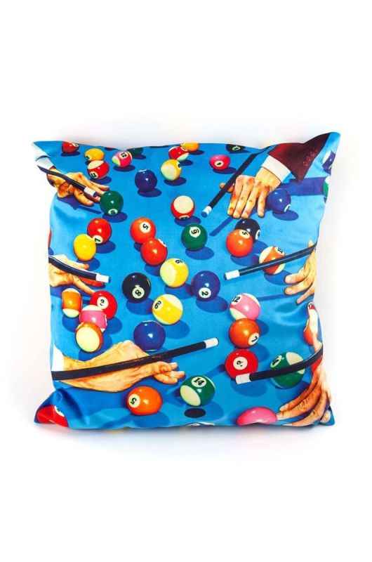 Декоративна подушка Seletti Snooker x Toiletpaper колір барвистий