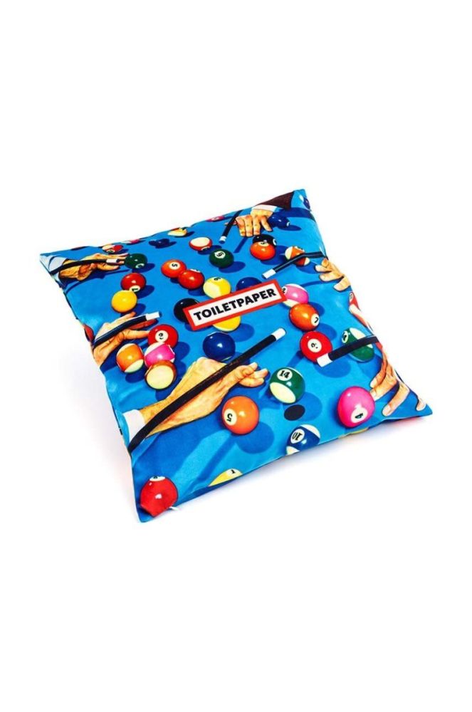 Декоративна подушка Seletti Snooker x Toiletpaper колір барвистий фото 3