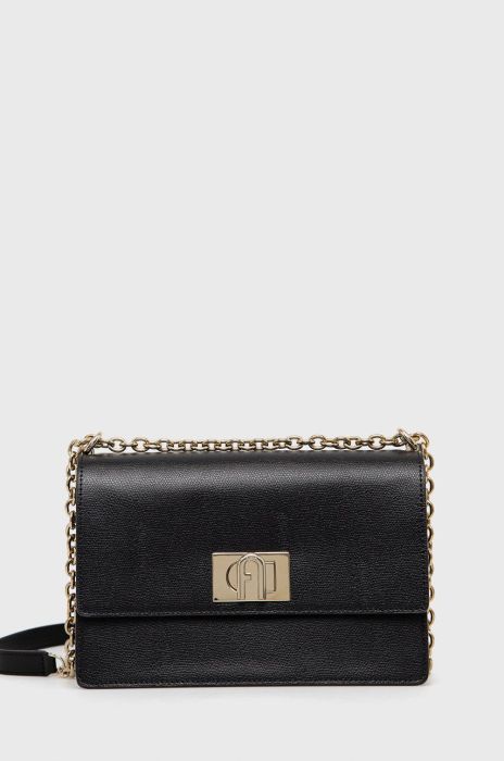 Шкіряна сумочка Furla колір чорний (2112454)