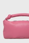 Шкіряна сумочка Karl Lagerfeld колір рожевий (2484791)