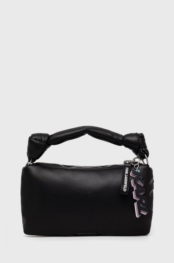 Шкіряна сумочка Karl Lagerfeld колір чорний (2484792)