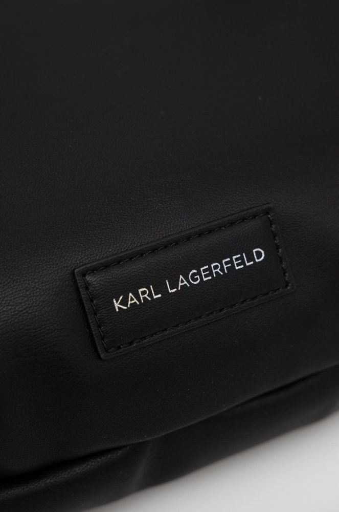 Шкіряна сумочка Karl Lagerfeld колір чорний (2484792) фото 4