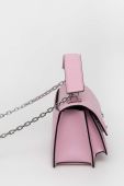 Шкіряна сумочка Karl Lagerfeld колір рожевий (3347065)
