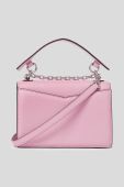 Шкіряна сумочка Karl Lagerfeld колір рожевий (3347065)