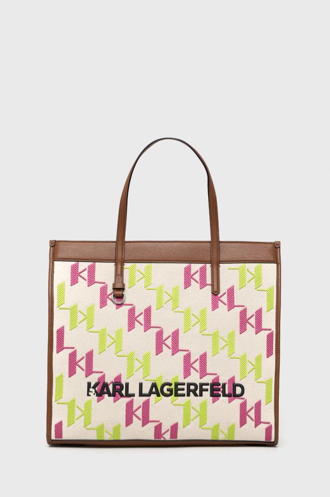 Сумочка Karl Lagerfeld колір бежевий (2484794)