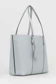 Шкіряна сумочка Tory Burch колір блакитний (3026736)