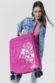 Валіза Tous колір рожевий Валіза Tous колір рожевий