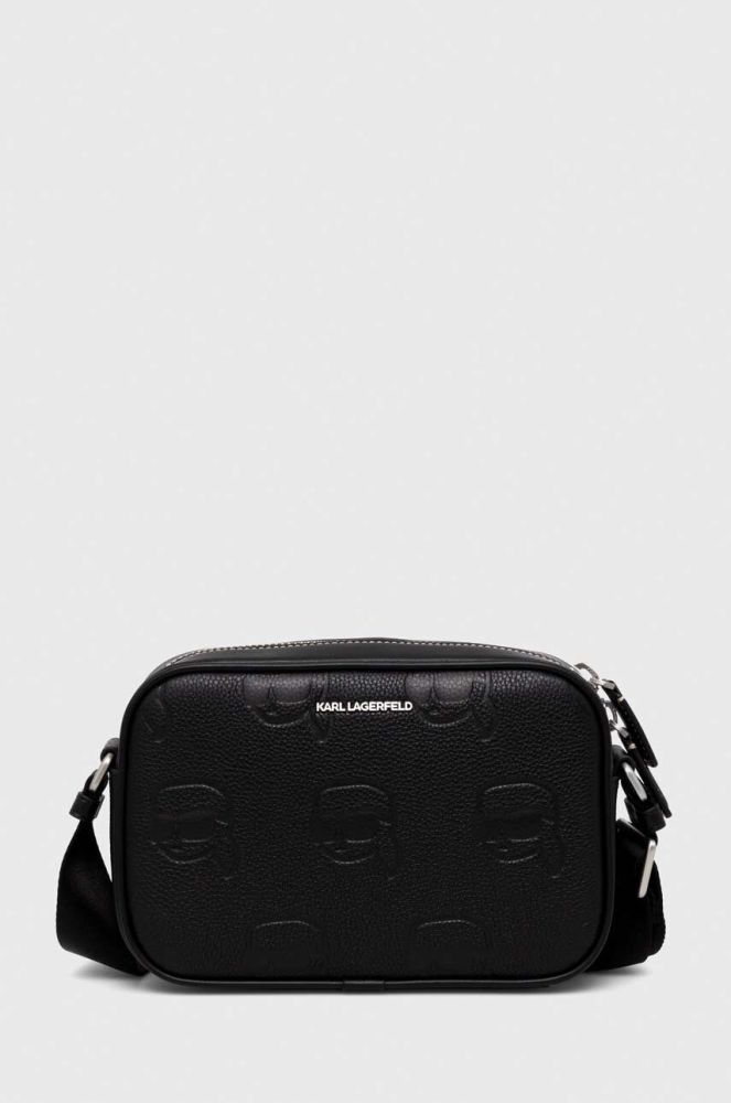 Шкіряна сумка Karl Lagerfeld колір чорний (3617137)