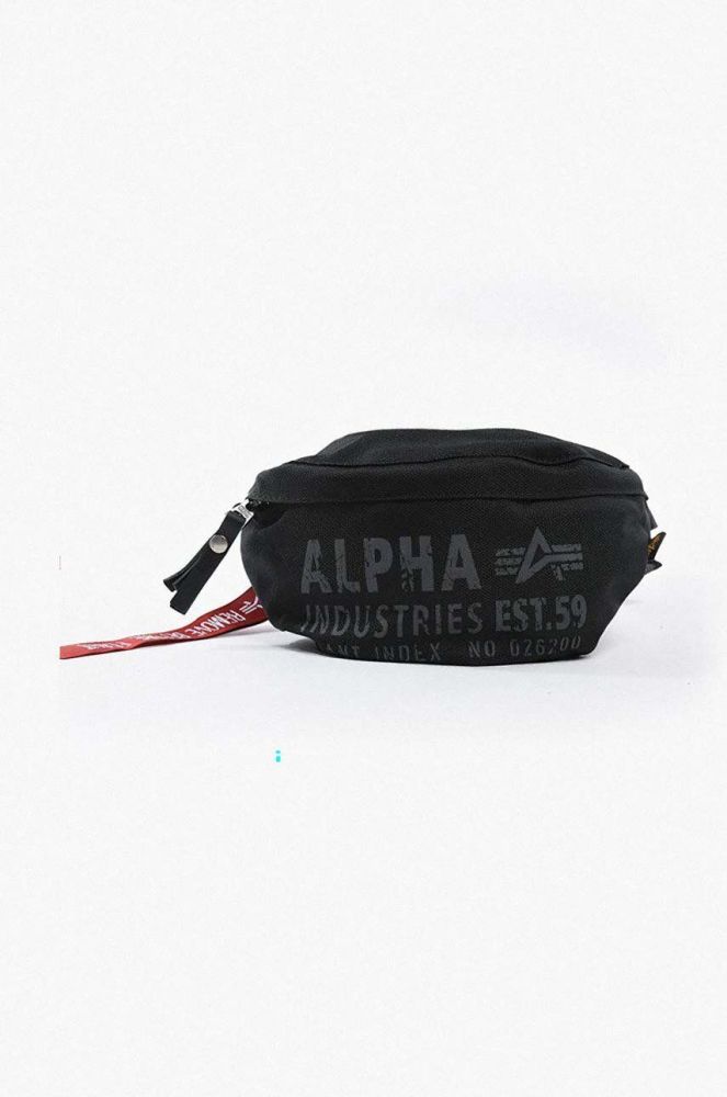 Сумка на пояс Alpha Industries колір чорний 101918.03-black