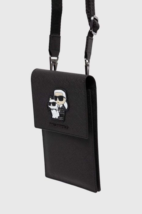 Чохол для телефону Karl Lagerfeld Torebka колір чорний Чохол для телефону Karl Lagerfeld Torebka колір чорний