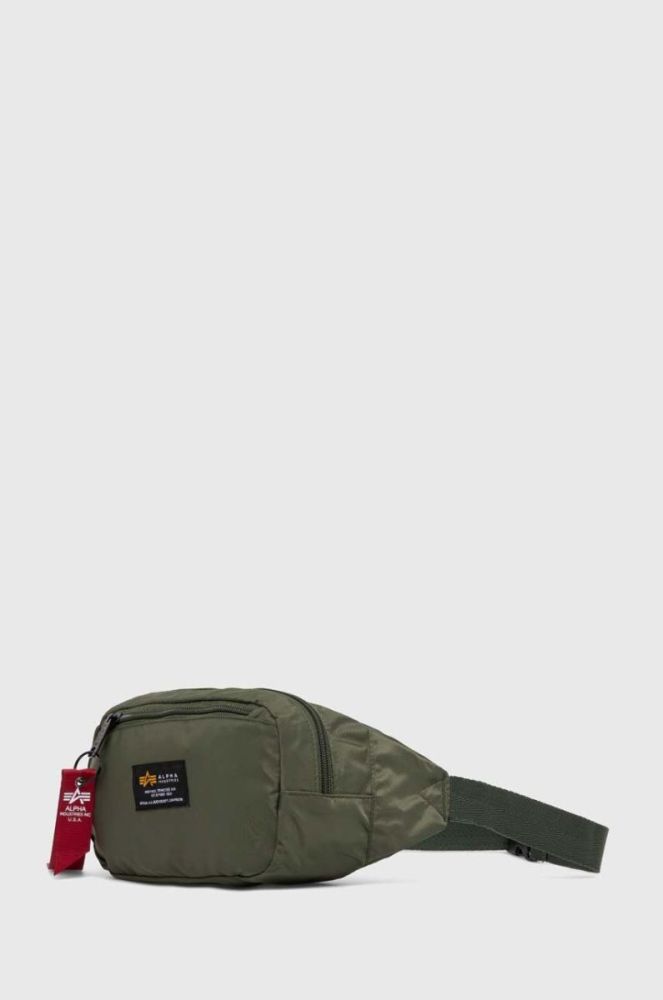 Сумка на пояс Alpha Industries колір зелений 196923-01 фото 2