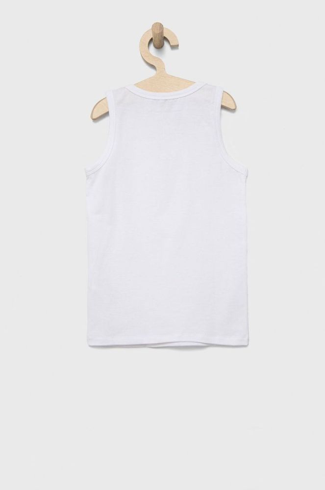 Дитячий топ United Colors of Benetton (2-pack) колір синій однотонний фото 6
