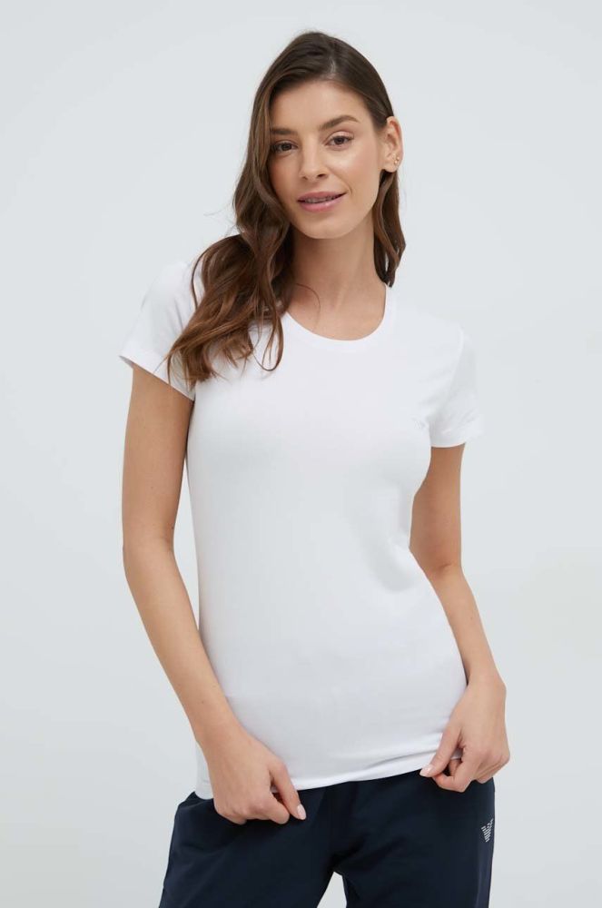Футболка лаунж Emporio Armani Underwear колір білий (2842396)