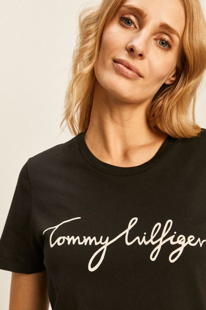 Tommy Hilfiger - Футболка колір чорний (508701) фото 4