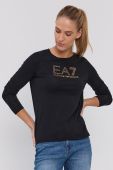 Лонгслів EA7 Emporio Armani жіночий колір чорний (1699390)