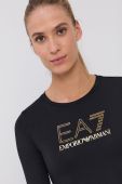 Лонгслів EA7 Emporio Armani жіночий колір чорний (1699390)