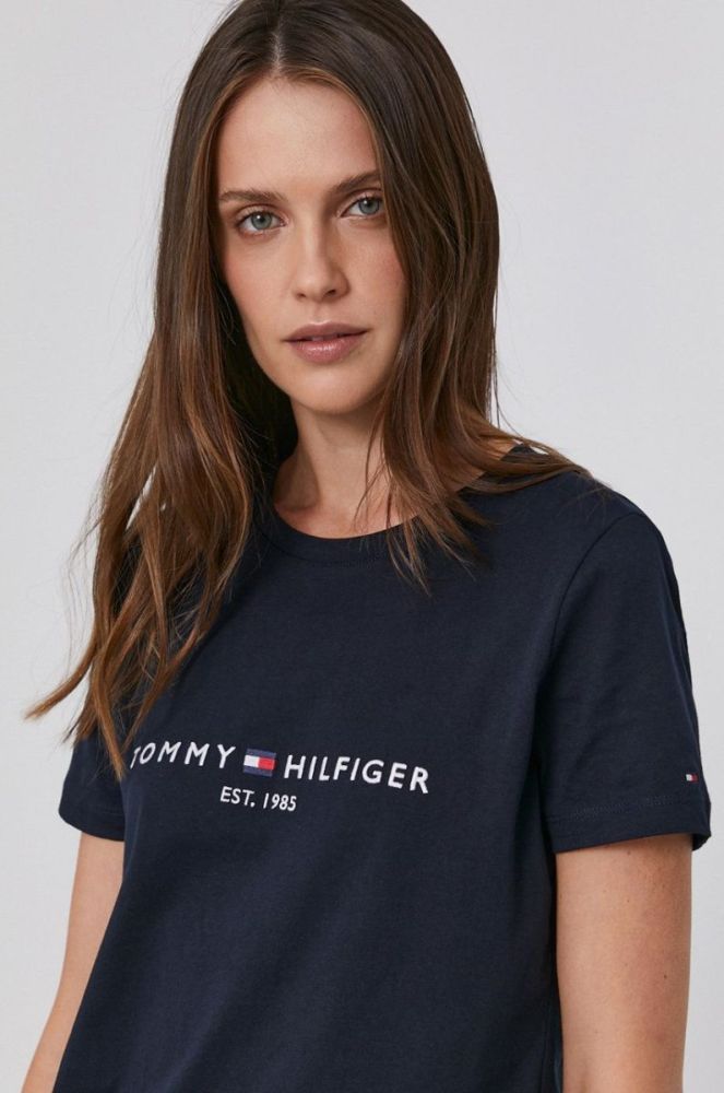 Бавовняна футболка Tommy Hilfiger колір синій (1526932) фото 4
