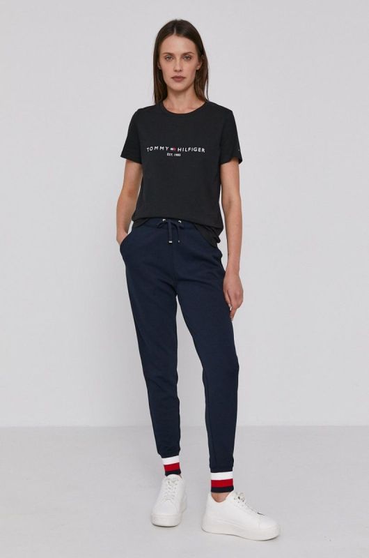 Бавовняна футболка Tommy Hilfiger колір чорний (1526927) фото 2