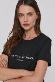 Бавовняна футболка Tommy Hilfiger колір чорний (1526927)