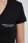 Бавовняна футболка Armani Exchange колір чорний (2016707)