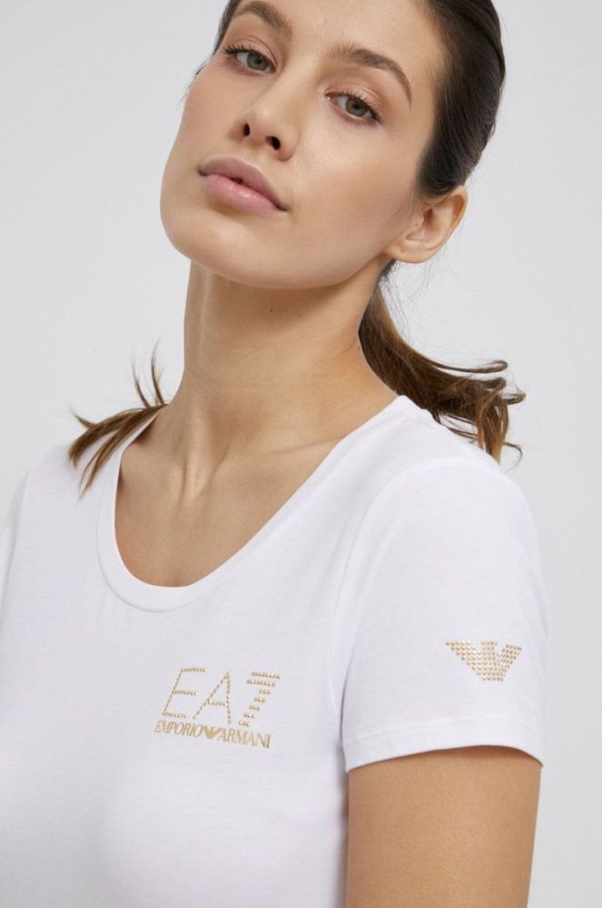 EA7 Emporio Armani - Футболка колір білий (1975965) фото 4