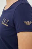 Футболка EA7 Emporio Armani жіноча колір чорний (2894467)