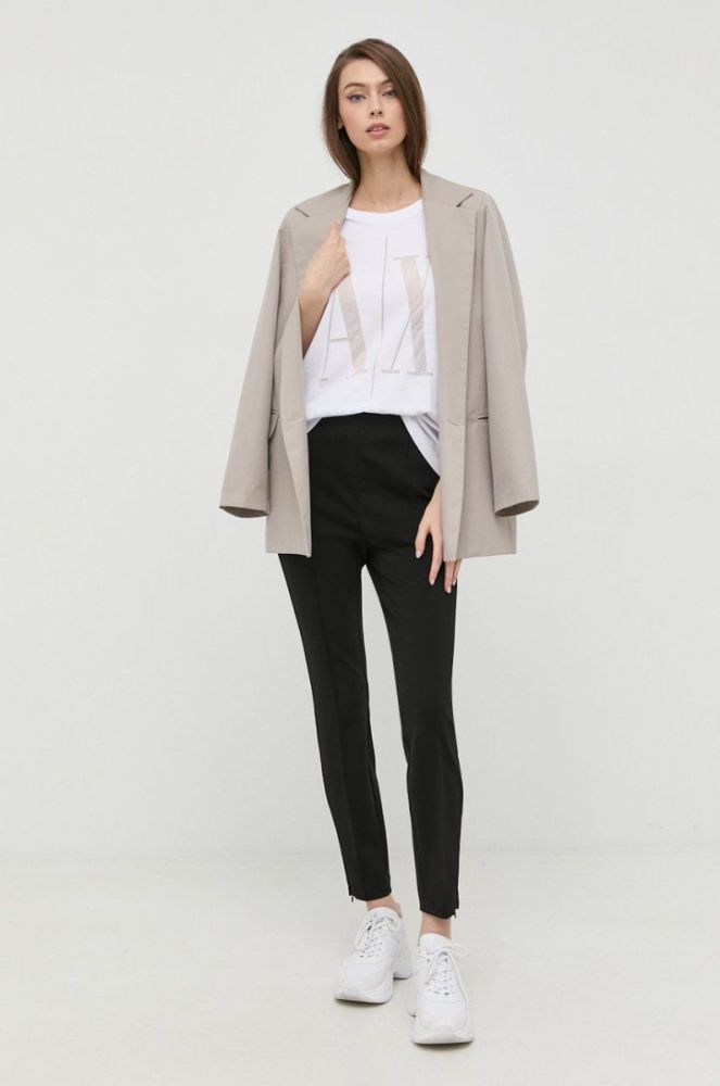 Футболка Armani Exchange жіноча колір білий (2531177) фото 2