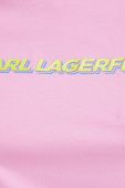 Бавовняна футболка Karl Lagerfeld колір рожевий (2489308)